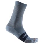 Castelli - Espresso 15 Sock - Radsocken Gr L/XL grau/blau