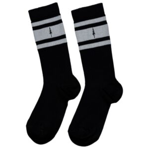 NIKIN - Treesocks Stripes College - Multifunktionssocken Gr 41-46 schwarz