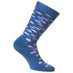 Alpacasocks&Co - Kid's Rubber Boots Socks - Merinosocken Gr 23-26 blau