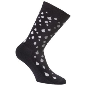 Alpacasocks&Co - Kid's Rubber Boots Socks - Merinosocken Gr 27-30 schwarz/grau