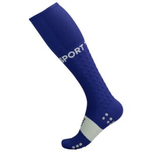 Compressport - Full Socks Run - Kompressionssocken Gr T1 - EU: 35-38;T2 - EU: 39-41;T3 - EU: 42-44;T4 - EU: 45-48 blau;grau;schwarz