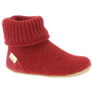 Living Kitzbühel - Kid's Hüttenschuh Uni No. 4230 - Hüttenschuhe Gr 35 rot