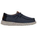 HeyDude - Kid's Wally Washed Canvas - Sneaker Gr 33/34 blau