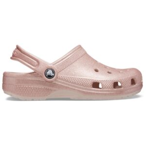 Crocs - Kid's Classic Glitter Clog - Sandalen Gr C10;C11;C12;C13;C9;J1;J2;J3;J4 grau;rosa/braun