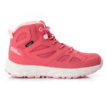 Jack Wolfskin - Kid's Woodland 2 Texapore Mid - Wanderschuhe Gr 28;29;30;31;32;33;34;35;36;37;40 rosa/rot;schwarz