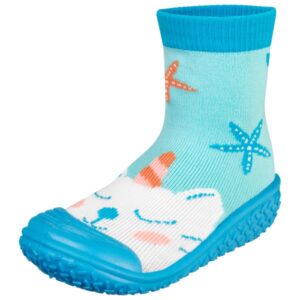 Playshoes - Kid's Aqua-Socke Einhornmeerkatze - Wassersportschuhe Gr 26/27 blau