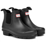 Hunter Boots - Kid's Original Chelsea - Gummistiefel Gr 33;37 grau/schwarz