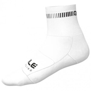 Alé - Logo Q-Skin Socks - Radsocken Gr 40-43 - M weiß