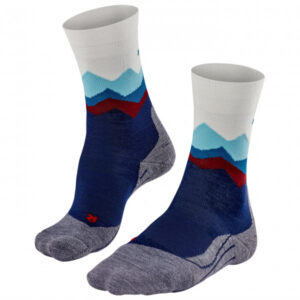 Falke - Women's TK2 Crest - Wandersocken Gr 35-36 blau/grau