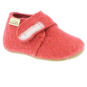 Living Kitzbühel - Babyklettschuh Unifarben - Hüttenschuhe Gr 19 rot