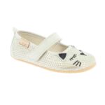 Living Kitzbühel - Kid's Ballerina Schlafendes Kätzchen - Hüttenschuhe Gr 24 beige/weiß