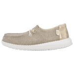 HeyDude - Kid's Wendy Metallic Sparkle - Sneaker Gr 33 beige