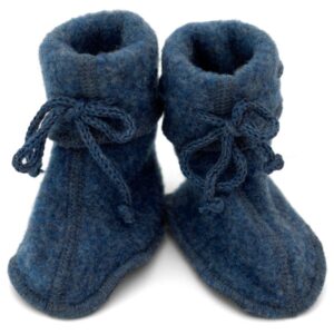 Engel - Baby-Schühchen mit Bändel - Hüttenschuhe Gr 50/56 blau