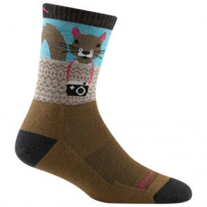 Darn Tough - Women's Critter Club Micro Crew Light w/ Cushion - Wandersocken Gr L;M;S braun;grün;rot