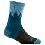 Darn Tough - Women's Treeline Micro Crew Midweight w Cushion - Wandersocken Gr L blau