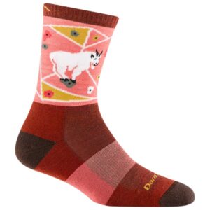 Darn Tough - Women's Critter Club Micro Crew Light w/ Cushion - Wandersocken Gr L rot