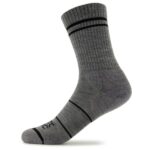 Stoic - Merino Crew Tech Rib Stripes Socks - Multifunktionssocken Gr 39-41 grau