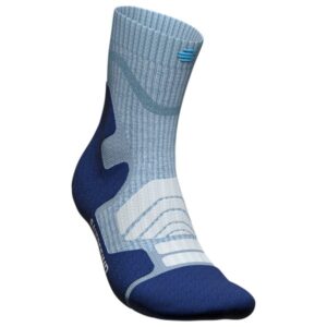 Bauerfeind Sports - Women's Outdoor Merino Mid Cut Socks - Wandersocken Gr 35-38;39-42;43-46 grau/blau