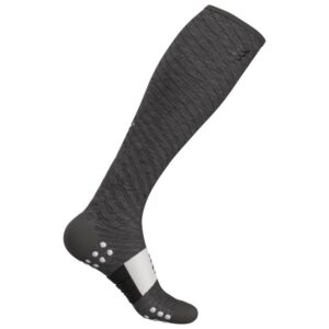 Compressport - Full Socks Recovery - Kompressionssocken Gr 1M - EU: 35-38;1S - EU: 35-38;2L - EU: 39-41;2M - EU: 39-41;3L - EU: 42-44;3M - EU: 42-44;4M - EU: 45-47 grau;schwarz