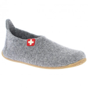 Living Kitzbühel - Kid's Slipper Schweizer Kreuz - Hüttenschuhe Gr 35 grau