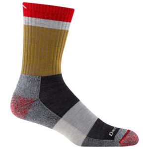 Darn Tough - Heady Stripe Micro Crew Lightweight w. Cushion - Wandersocken Gr L;M;XL bunt;grau;schwarz