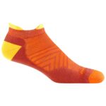 Darn Tough - Run No Show Tab Ultra-Lightweight with Cushion - Laufsocken Gr XL rot