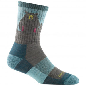 Darn Tough - Women's Bear Town Micro Crew Lightweight w Cushn - Wandersocken Gr L;M;S blau;bunt;grau