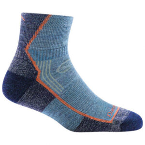 Darn Tough - Women's Hiker 1/4 Midweight with Cushion - Wandersocken Gr L;M;S blau;oliv