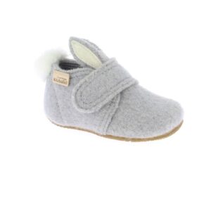 Living Kitzbühel - Baby's Klettschuh Hase mit Ohren - Hüttenschuhe Gr 20;21;22;23;24;25;26;27;28;29;30 beige;grau