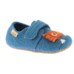 Living Kitzbühel - Kid's Klettmodell Cool Dog - Hüttenschuhe Gr 23;24;25;26;27;28;29;30;31;32;33;34;35 blau;grau