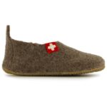 Living Kitzbühel - Kid's Slipper Schweizer Kreuz - Hüttenschuhe Gr 31;32;33;34;35 grau