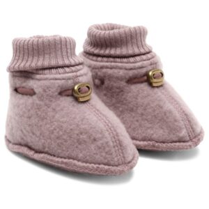 Mikk-Line - Kid's Wool Footies - Hüttenschuhe Gr 74/80 braun/rosa