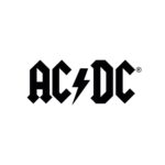 AC/DC Logo Aufkleber schwarz