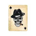 Ace of Spades Aufkleber Schädel Spielkarte