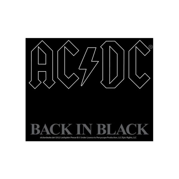 AC/DC Aufkleber Back in Black