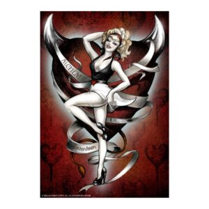 Aufkleber Girl Devil Heart