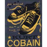 Aufkleber Kurt Cobain Schuhe