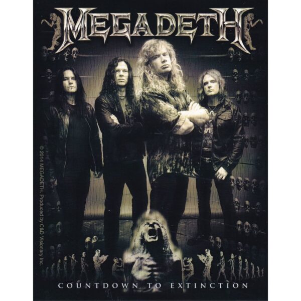 Aufkleber Megadeth Countdown To Extinction