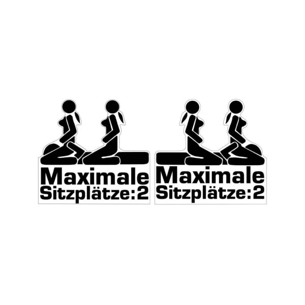 Aufkleber-Set Maximale Sitzplätze: 2