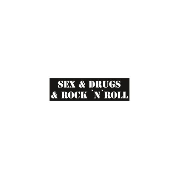 Aufkleber Sex & Drugs & Rock 'N' Roll