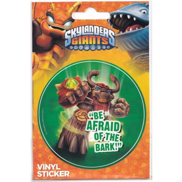 Aufkleber Skylanders Giants Be Afraid Of The Bark