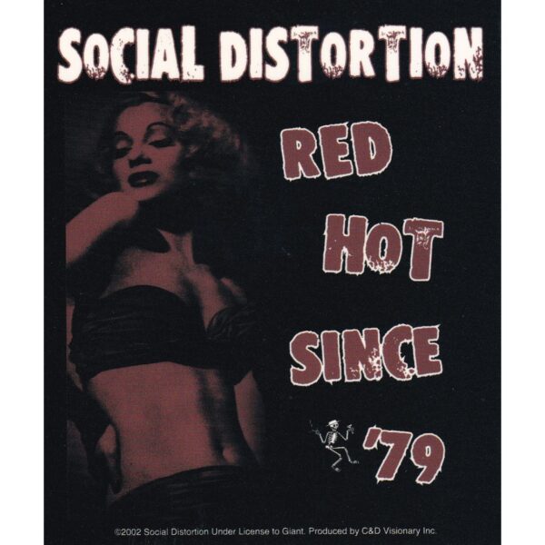 Aufkleber Social Distortion Red Hot Since ´79