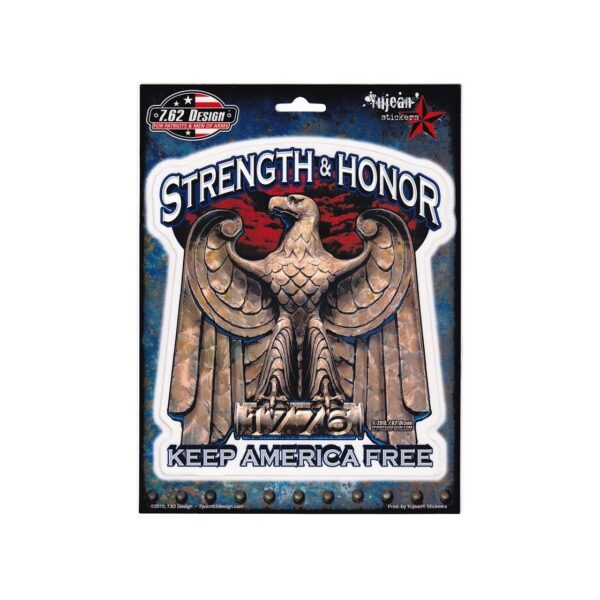 Aufkleber Strength & Honor