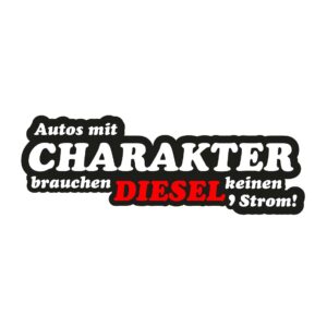 Autos mit Charakter Chrom Aufkleber