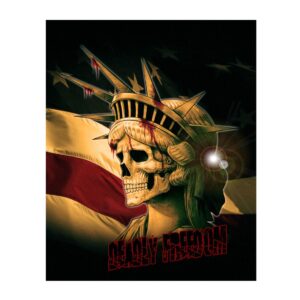 Deadly Freedom Skull Aufkleber