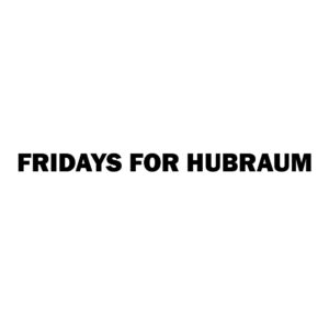 Fridays For Hubraum Aufkleber geplottet schwarz