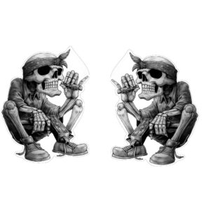 Gangster Skull Aufkleber Set