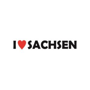 I Love Sachsen Aufkleber