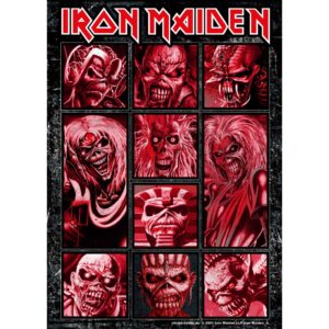 Iron Maiden Aufkleber Eddies red