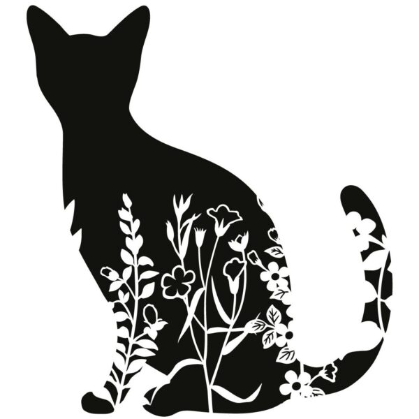 Aufkleber Flower Cat